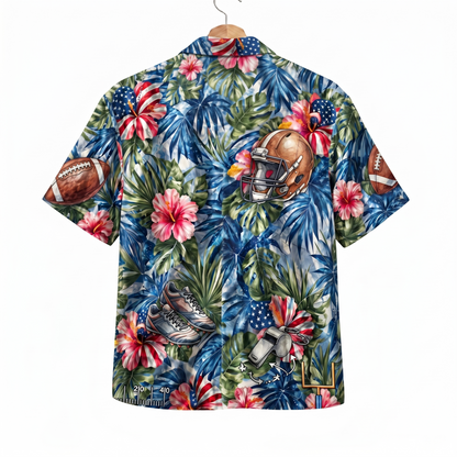 Football America 4th July 250 Years Anniversary Premium Unisex Hawaiian Shirt For Men and Women