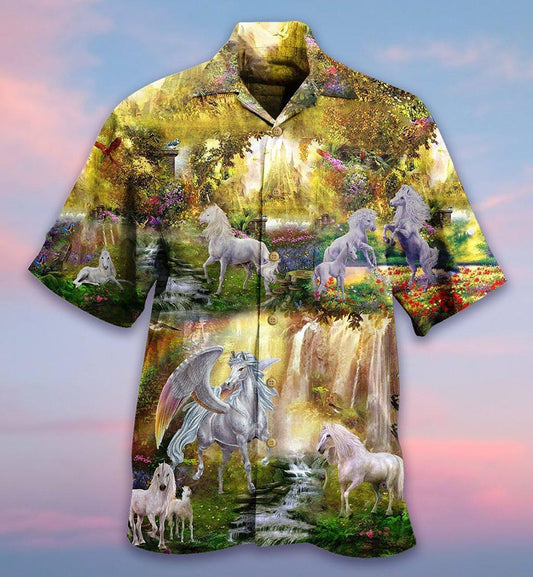 Horse Mysterious Paradise - Hawaiian Shirt 
