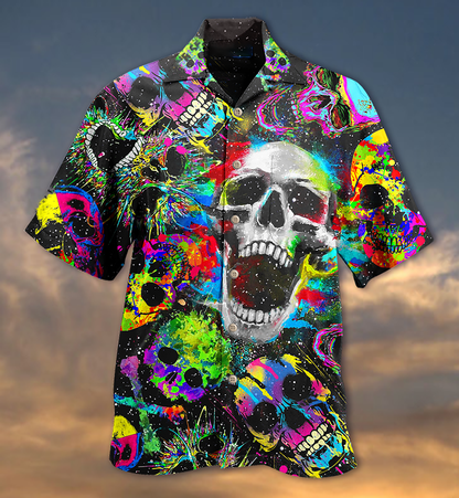 Skull Scare Cool Style - Hawaiian Shirt 