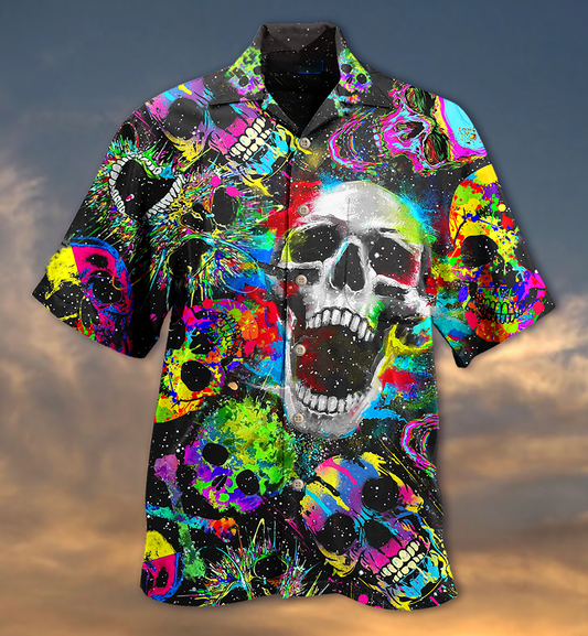 Skull Scare Cool Style - Hawaiian Shirt 