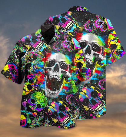 Skull Scare Cool Style - Hawaiian Shirt 