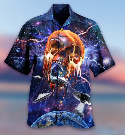 Skull Love Galaxy - Hawaiian Shirt 