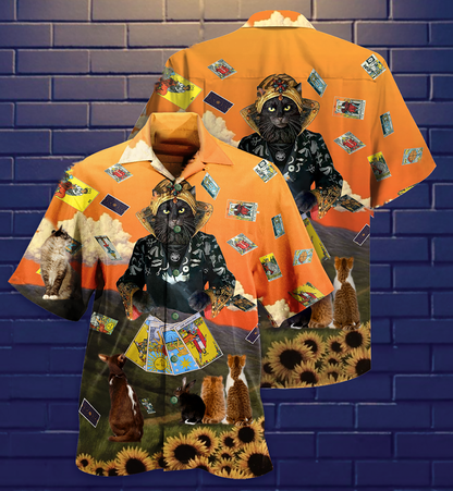 Cat Tarot Cool Style - Hawaiian Shirt 