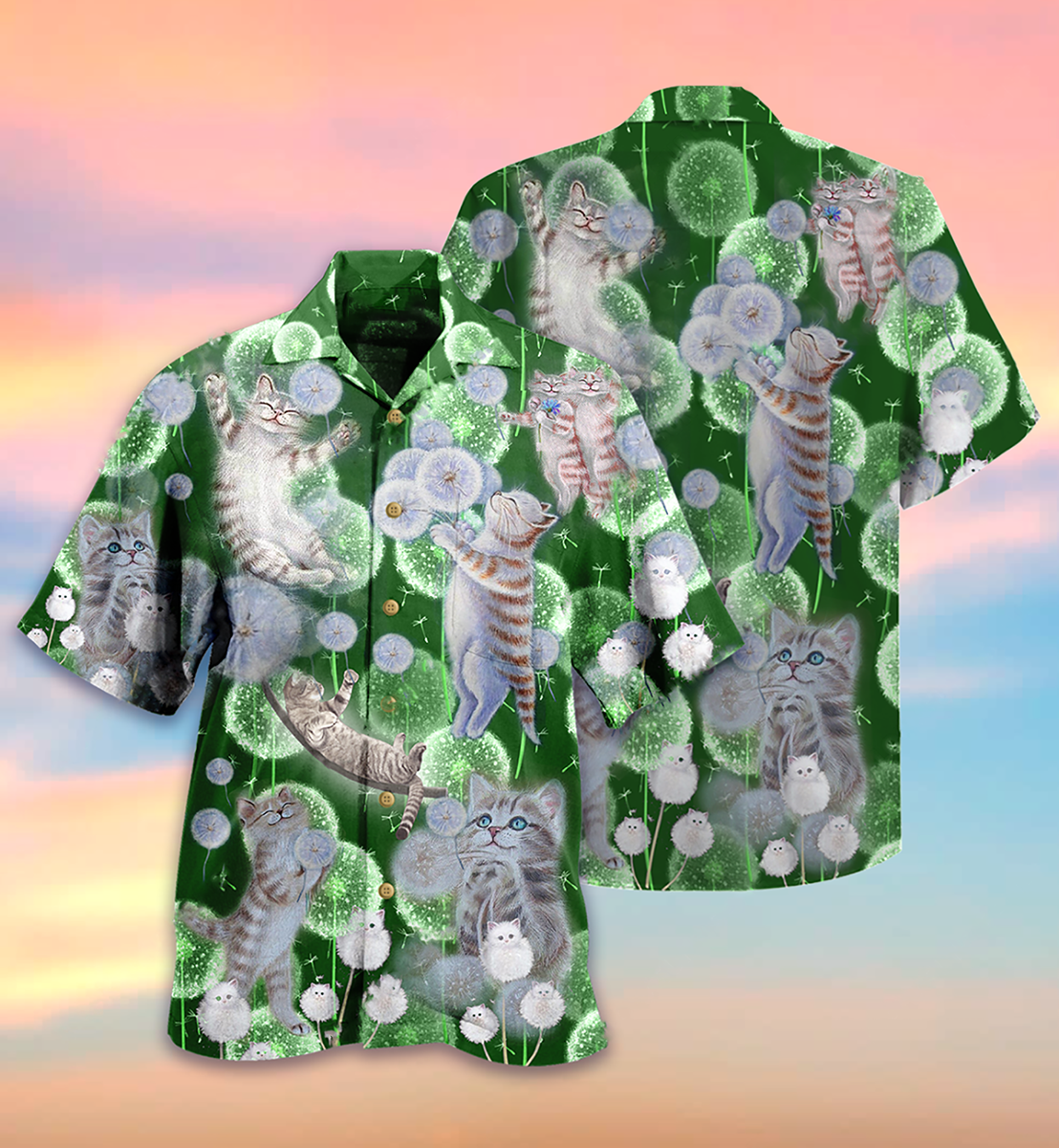 Cat Happiness Love Dream - Hawaiian Shirt 