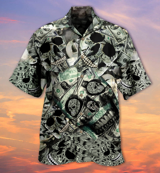 Skull Love Money - Hawaiian Shirt 