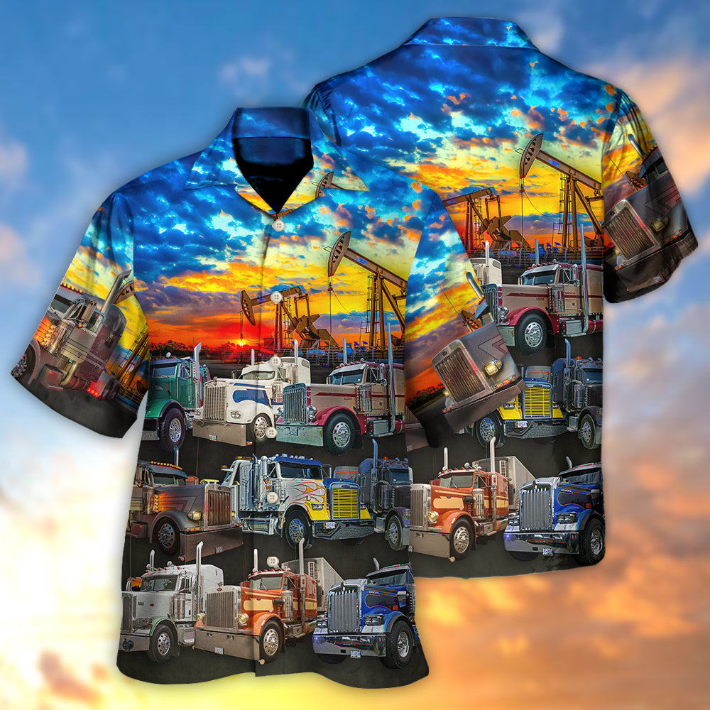 Truck Monster Classic Beautiful Sunset - Hawaiian Shirt 