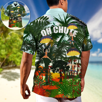 Parasailing Oh Chute I Fly With Wind - Unisex Hawaiian Shirt For Men and Women