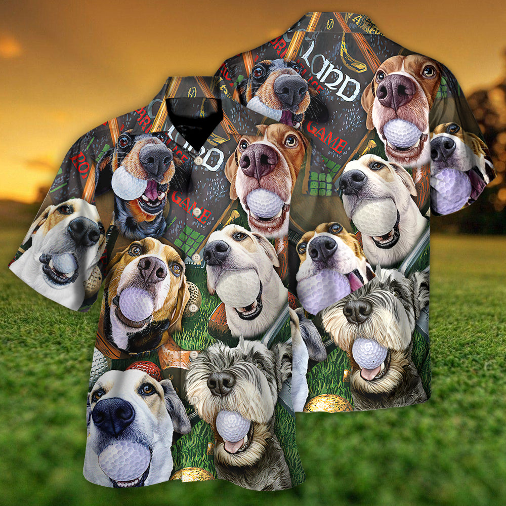 Golf Beach Sports Dog Beach Golf - Hawaiian Shirt 