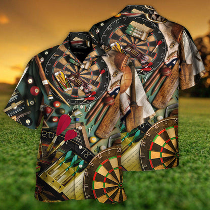 Dart World Okayest Dart Player - Hawaiian Shirt 