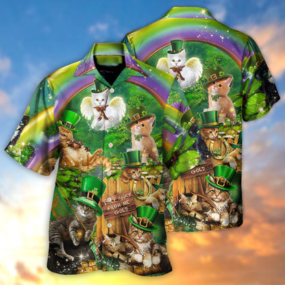 Irish Cat Happy St Patrick's Day - Hawaiian Shirt 