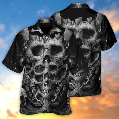 Skull Dark Inner Demons - Hawaiian Shirt 