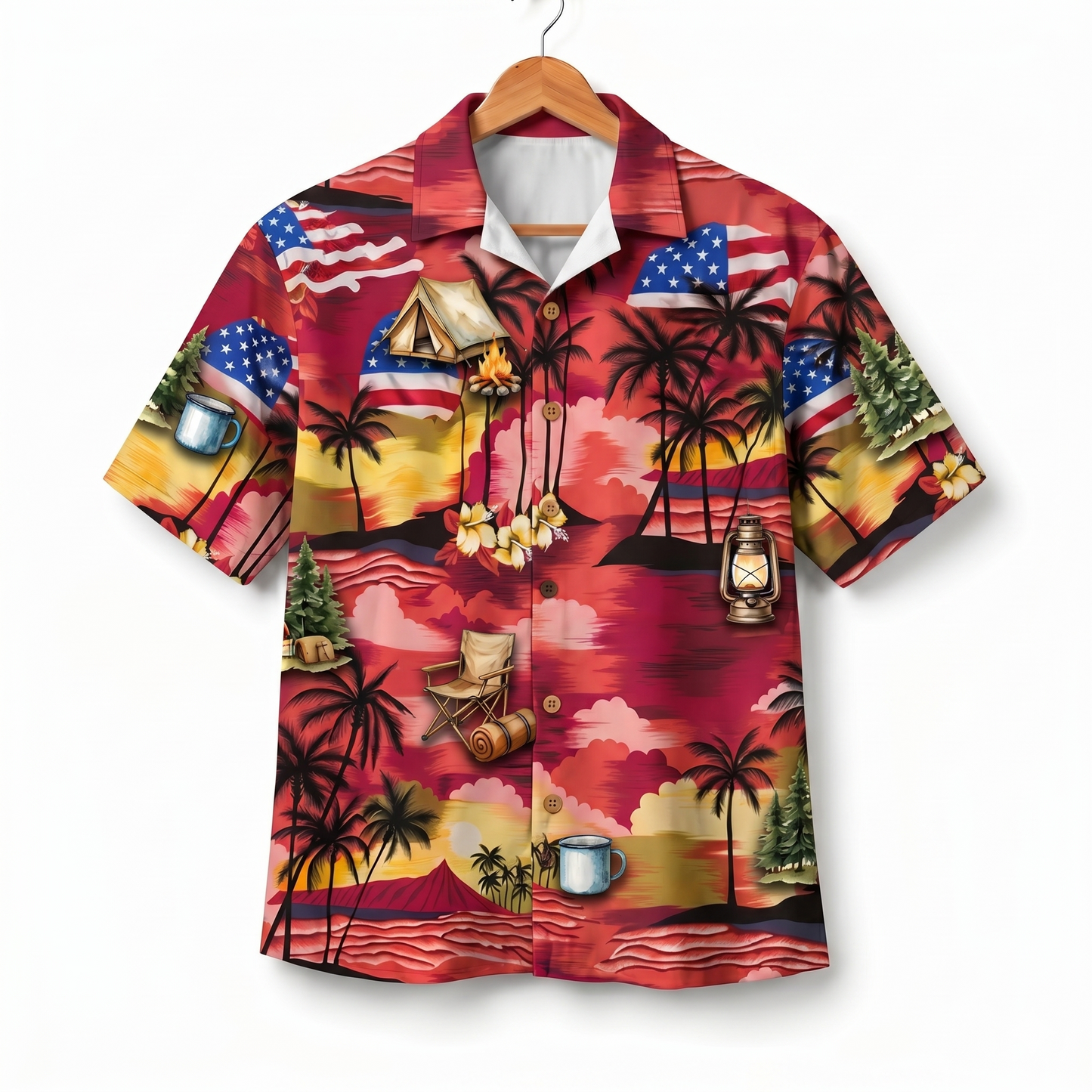 Camping America 4th July 250 Years Anniversary Premium Unisex Hawaiian Shirt For Men and Women