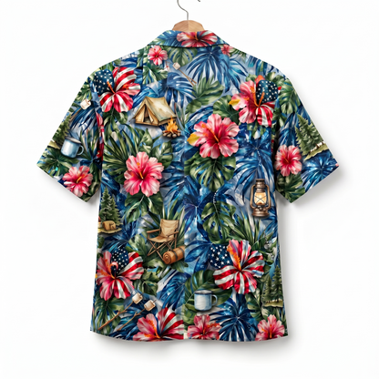 Camping America 4th July 250 Years Anniversary Premium Unisex Hawaiian Shirt For Men and Women