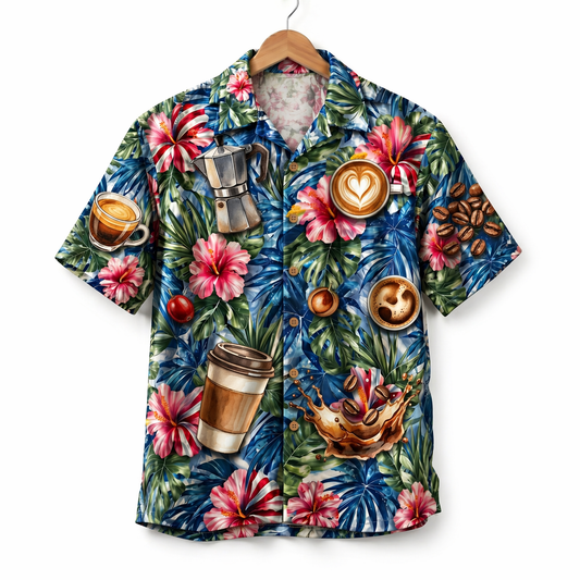 Coffee Lover America 4th July 250 Years Anniversary Premium Unisex Hawaiian Shirt For Men and Women