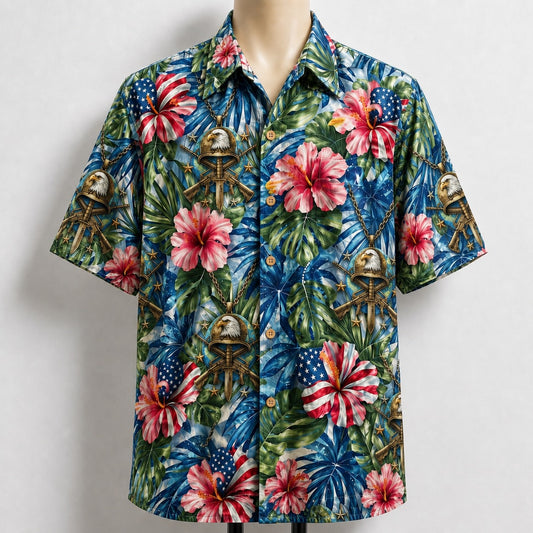 Marines Patriotic Veteran 250 Years America Premium Unisex Hawaiian Shirt For Men and Women