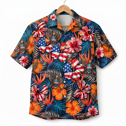 National Guard Veteran 250 Years America Premium Unisex Hawaiian Shirt For Men and Women