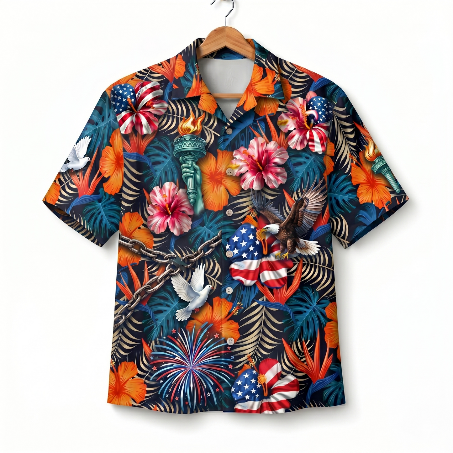 Freedom Theme Veteran 250 Years America Premium Unisex Hawaiian Shirt For Men and Women