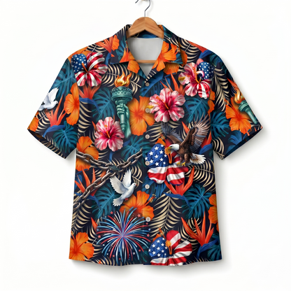 Freedom Theme Veteran 250 Years America Premium Unisex Hawaiian Shirt For Men and Women
