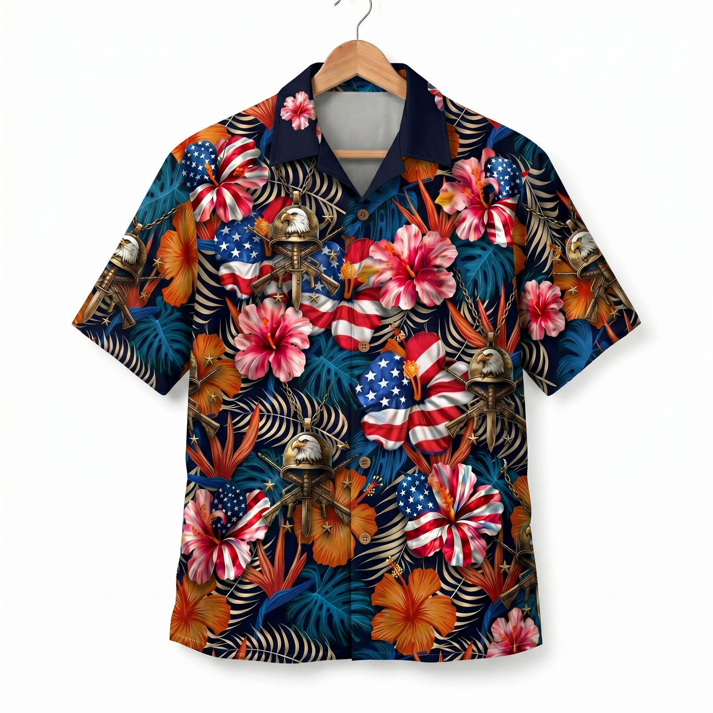 Marines Patriotic Veteran 250 Years America Premium Unisex Hawaiian Shirt For Men and Women