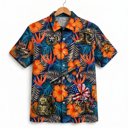 US Army Patriotic Veteran 250 Years America Premium Unisex Hawaiian Shirt For Men and Women