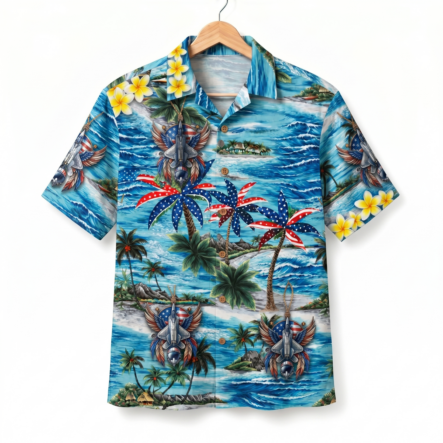 Air Force Patriotic Veteran 250 Years America Premium Unisex Hawaiian Shirt For Men and Women
