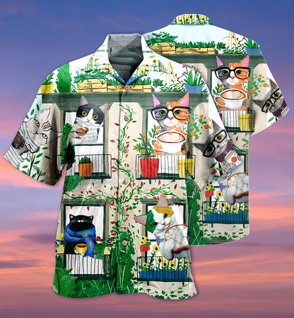 Cat Good Morning Fresh - Hawaiian Shirt 