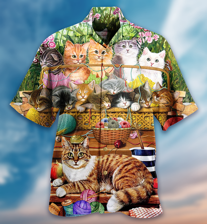 Cat Love Wool Roll - Hawaiian Shirt 