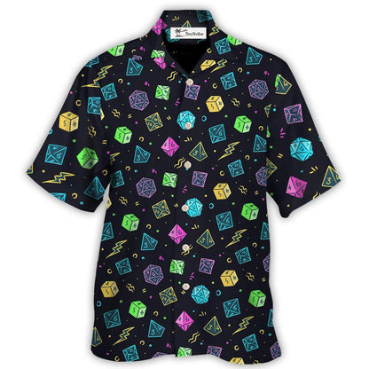 DnD Dice Retro Design - Unisex Hawaiian Shirt For Men and Women