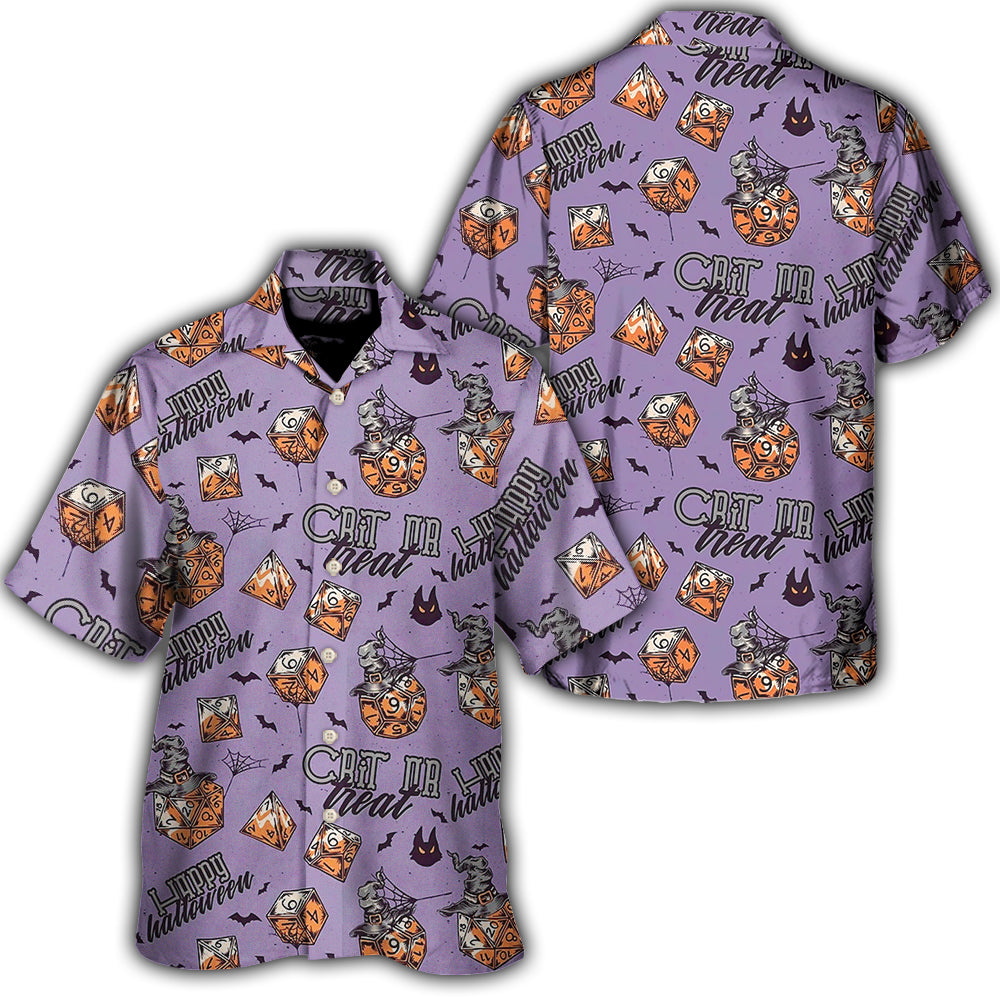 DnD Crit Or Treat Happy Halloween - Unisex Hawaiian Shirt For Men and Women