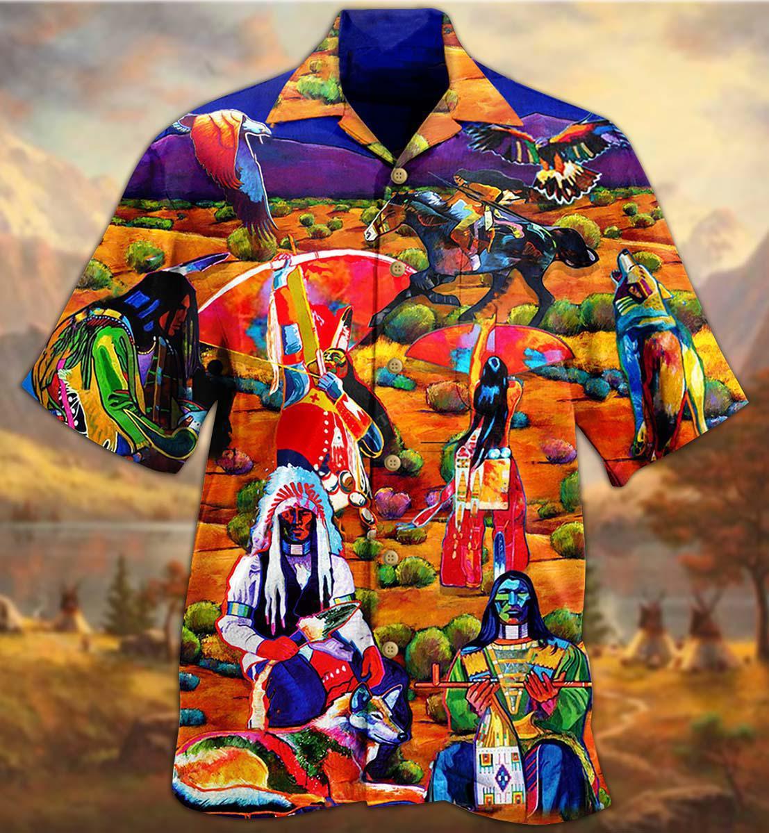 Native Human Love Red - Hawaiian Shirt 