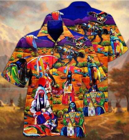 Native Human Love Red - Hawaiian Shirt 