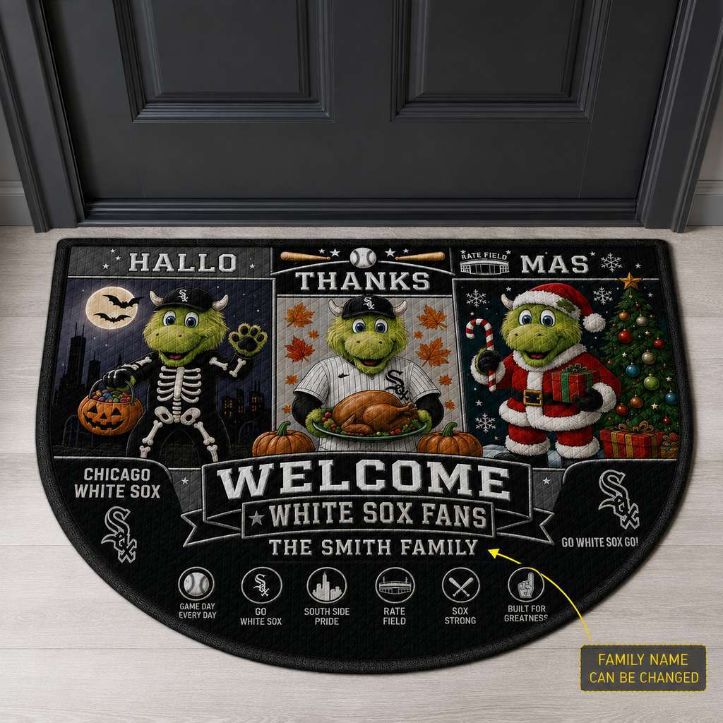 Alfombra personalizada de bienvenida premium de equipo de la MLB – Felpudo de béisbol personalizado