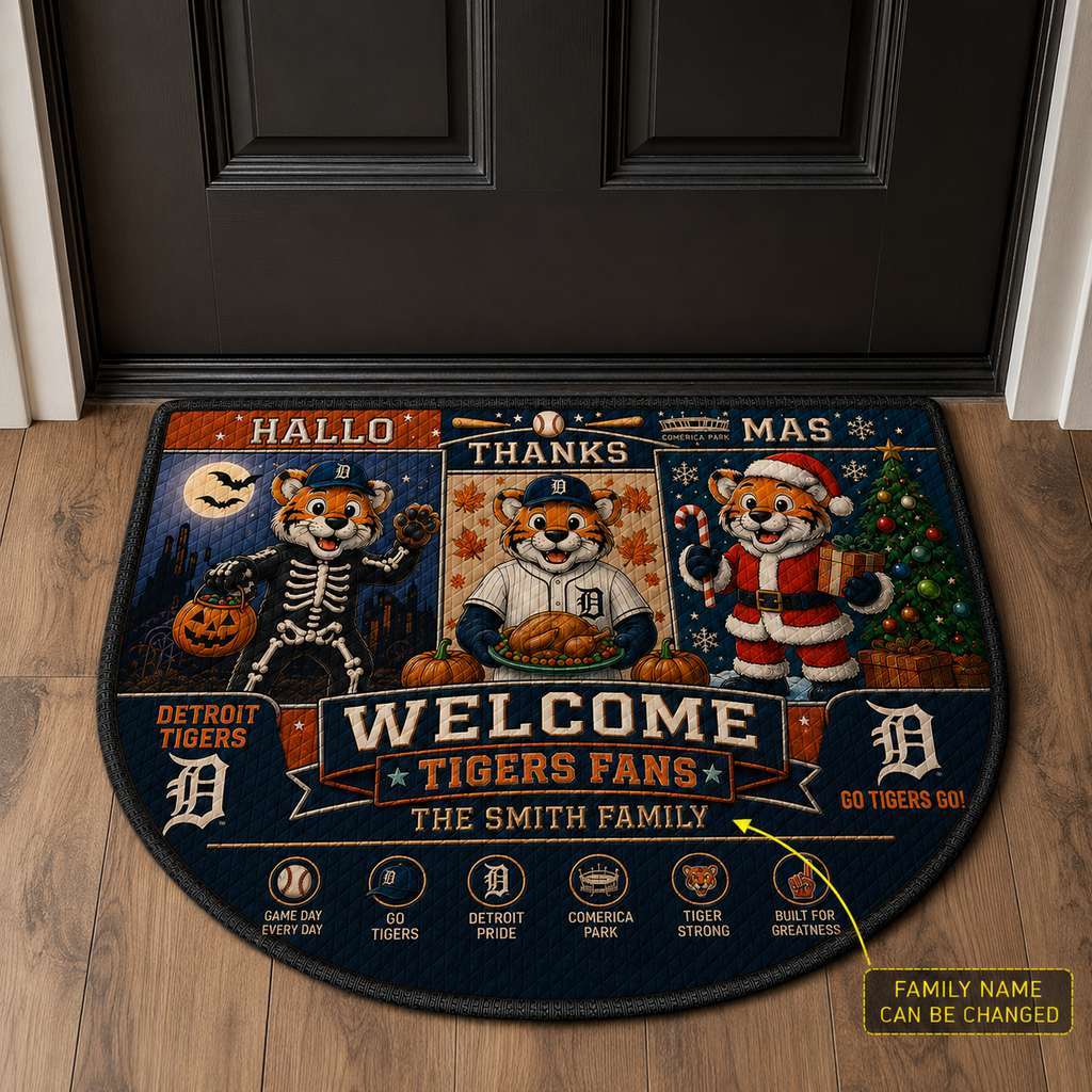 Alfombra personalizada de bienvenida premium de equipo de la MLB – Felpudo de béisbol personalizado