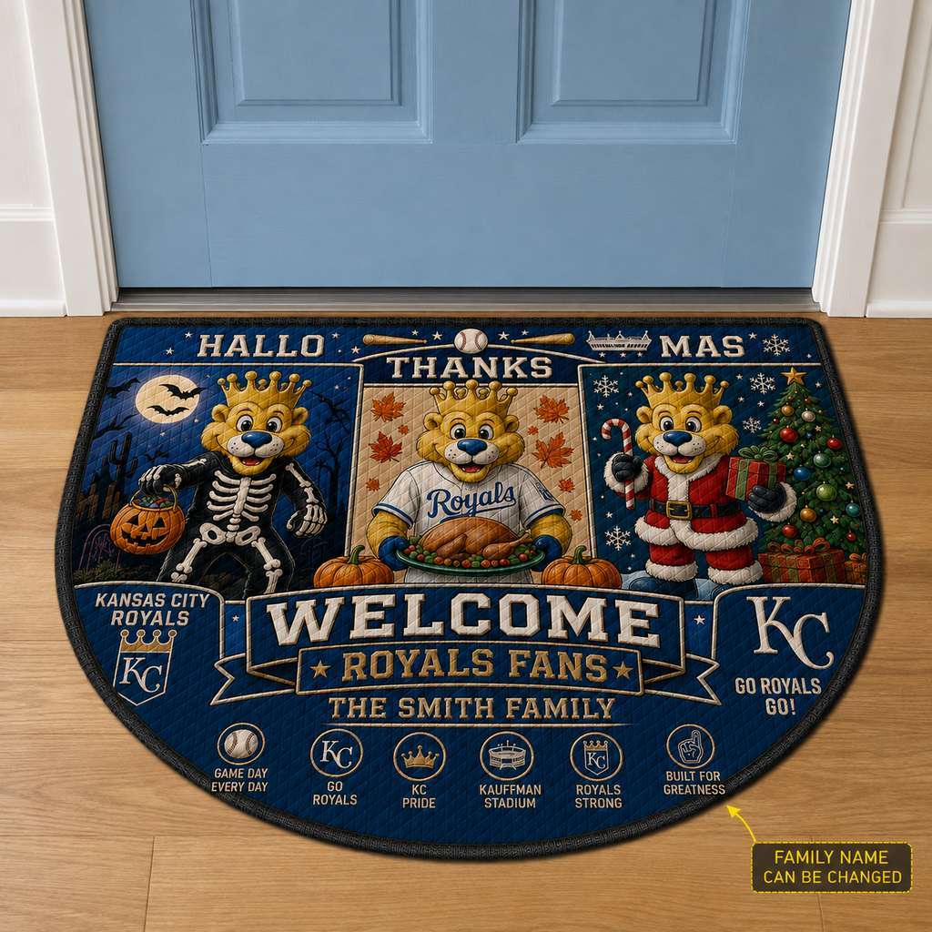 Alfombra personalizada de bienvenida premium de equipo de la MLB – Felpudo de béisbol personalizado
