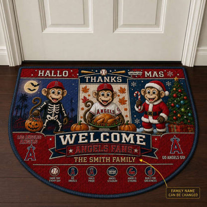 Alfombra personalizada de bienvenida premium de equipo de la MLB – Felpudo de béisbol personalizado