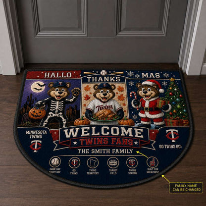 Alfombra personalizada de bienvenida premium de equipo de la MLB – Felpudo de béisbol personalizado