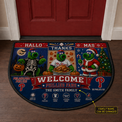 Alfombra personalizada de bienvenida premium de equipo de la MLB – Felpudo de béisbol personalizado