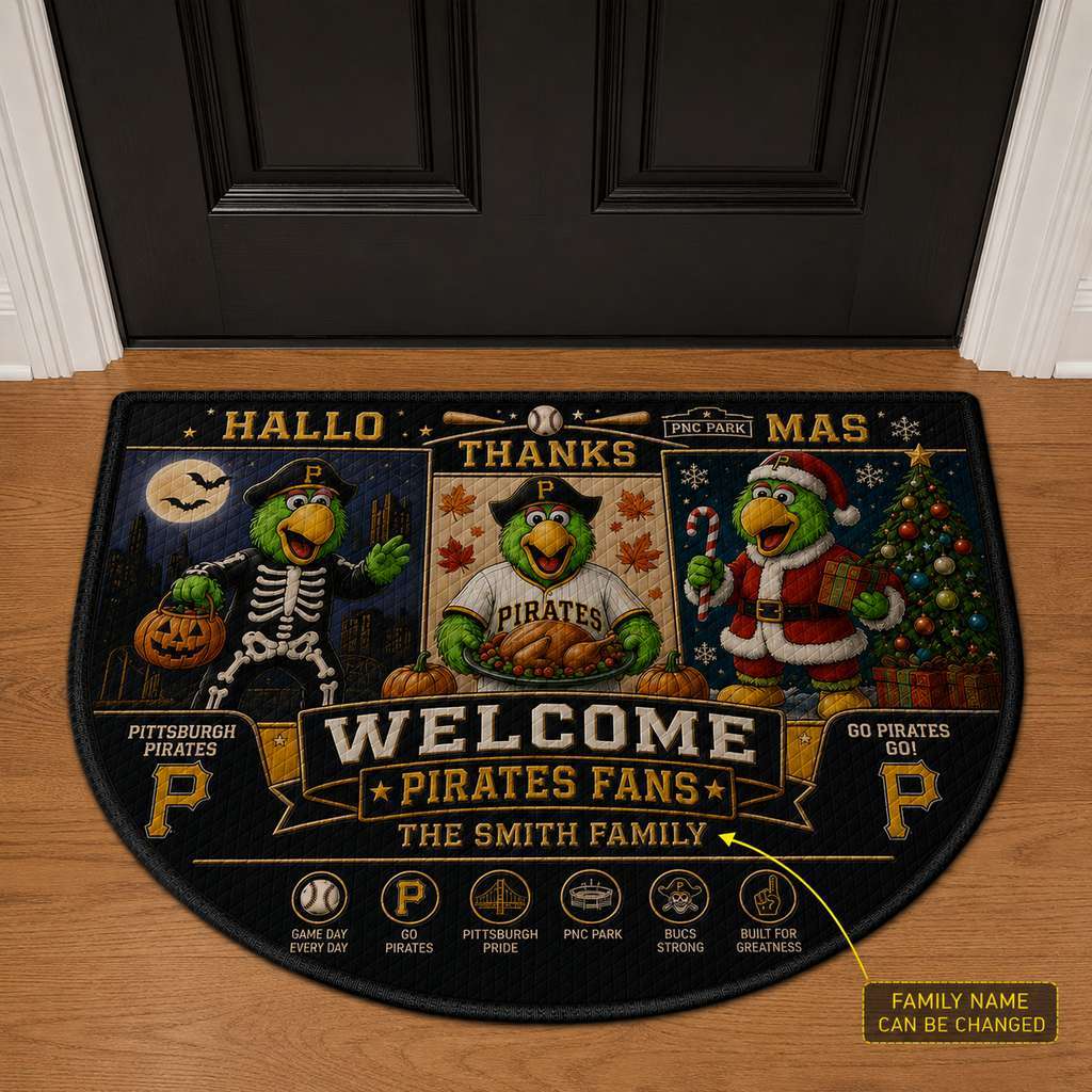 Alfombra personalizada de bienvenida premium de equipo de la MLB – Felpudo de béisbol personalizado