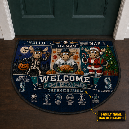 Alfombra personalizada de bienvenida premium de equipo de la MLB – Felpudo de béisbol personalizado