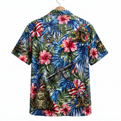 US Army Patriotic Veteran 250 Years America Premium Unisex Hawaiian Shirt For Men and Women