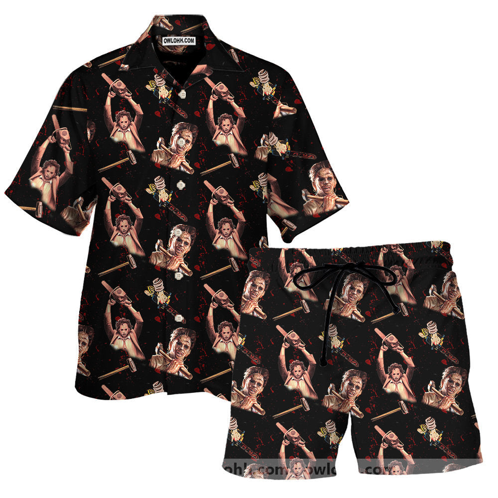 Halloween The Texas Chainsaw Massacre Tropical Style - Unisex Hawaiian Shirt For Men and Women