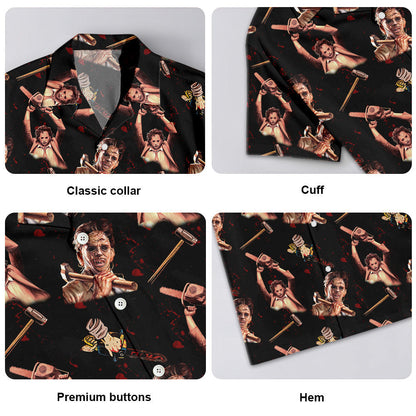 Halloween The Texas Chainsaw Massacre Tropical Style - Unisex Hawaiian Shirt For Men and Women