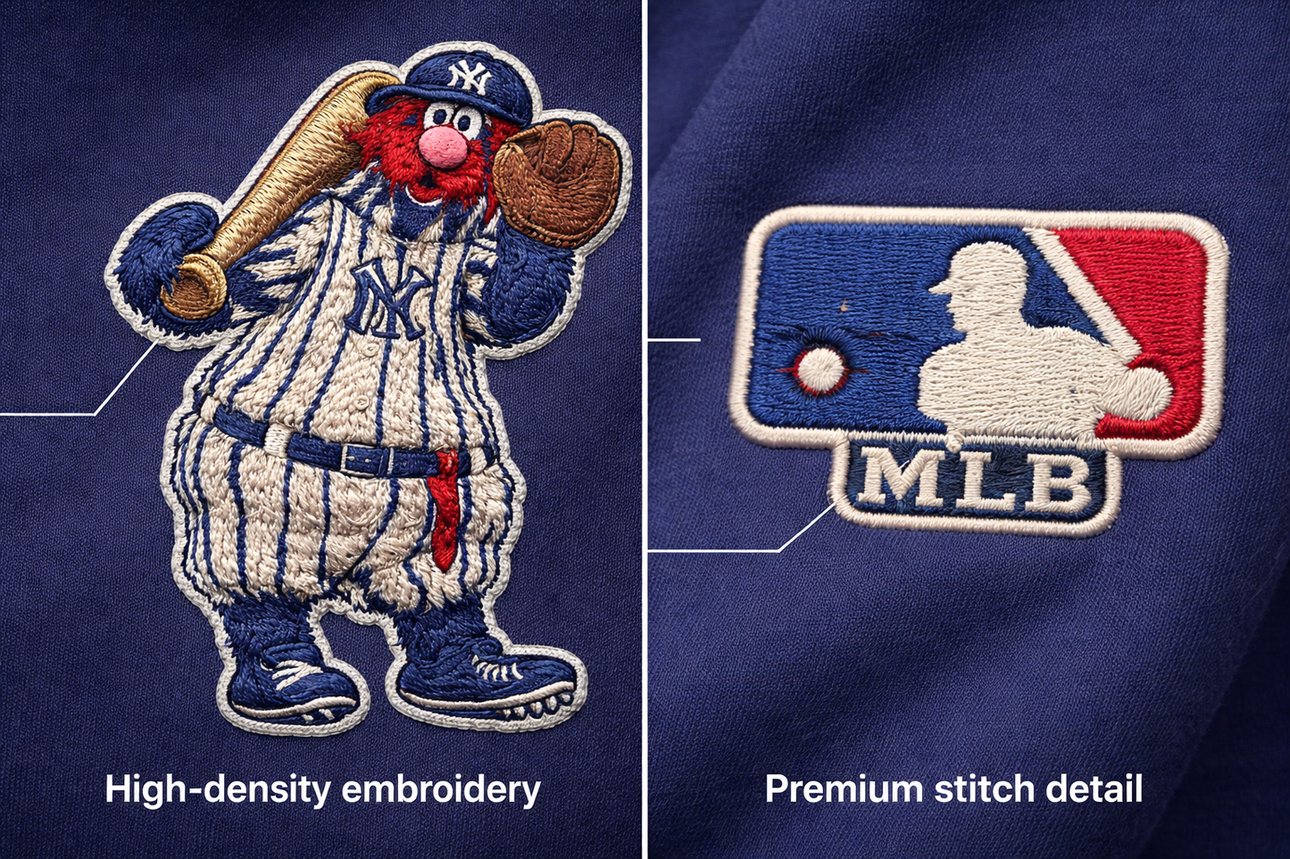 Mascots Baseball Team Embroidered Logo Premium Quarter Zip Sweatshirt, Inspired Quarter Zip Sweater, Unisex Baseball Sweatshirt