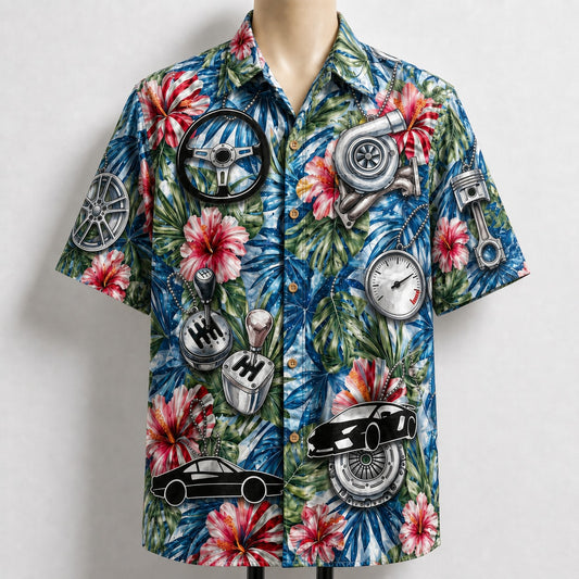Car Enthusiast Lover America 4th July 250 Years Anniversary Premium Unisex Hawaiian Shirt For Men and Women
