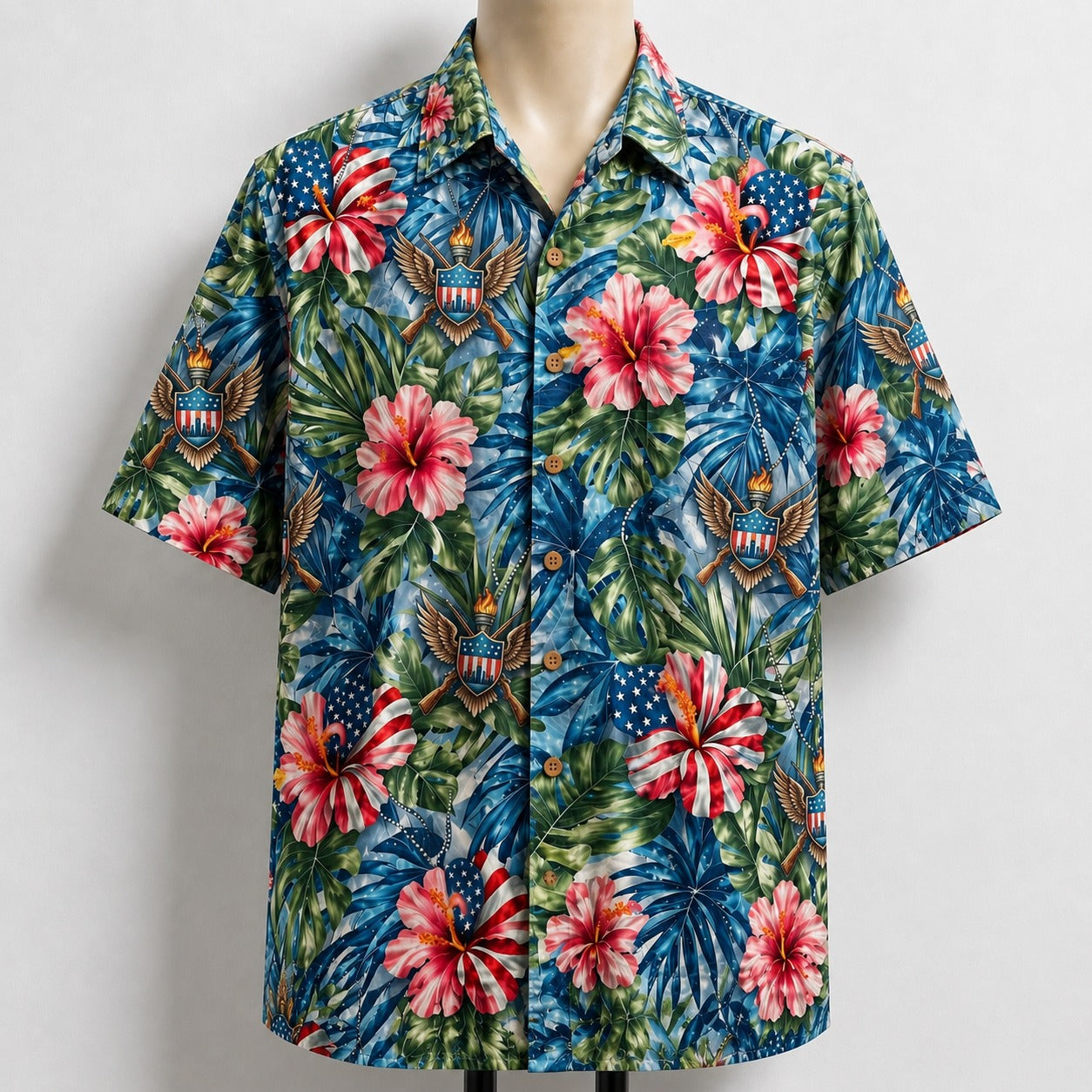 National Guard Veteran 250 Years America Premium Unisex Hawaiian Shirt For Men and Women