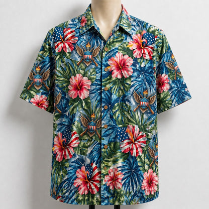 National Guard Veteran 250 Years America Premium Unisex Hawaiian Shirt For Men and Women