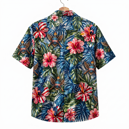 National Guard Veteran 250 Years America Premium Unisex Hawaiian Shirt For Men and Women