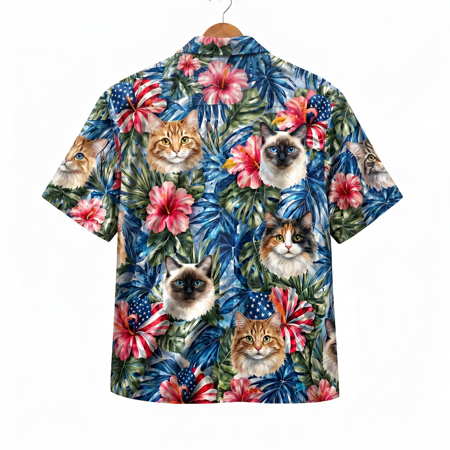 Cat America 4th July 250 Years Anniversary Premium Unisex Hawaiian Shirt For Men and Women