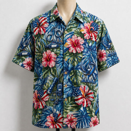Police Veteran 250 Years America Premium Unisex Hawaiian Shirt For Men and Women
