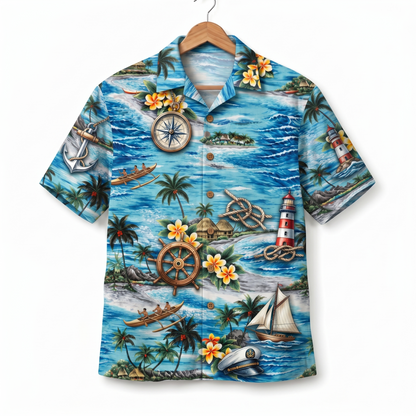 Sailing America 4th July 250 Years Anniversary Premium Unisex Hawaiian Shirt For Men and Women